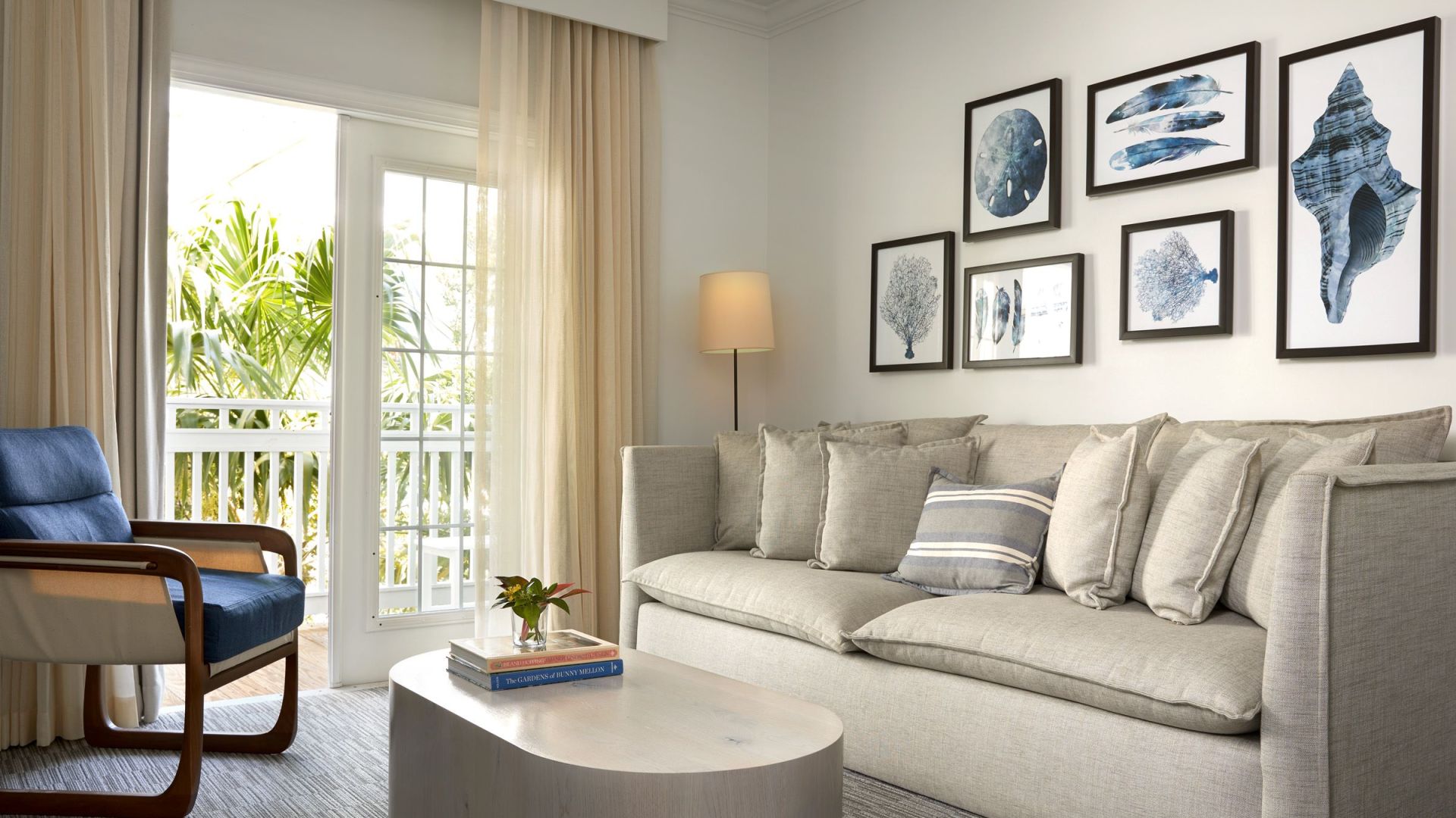 A Living Room With A Couch And A Table